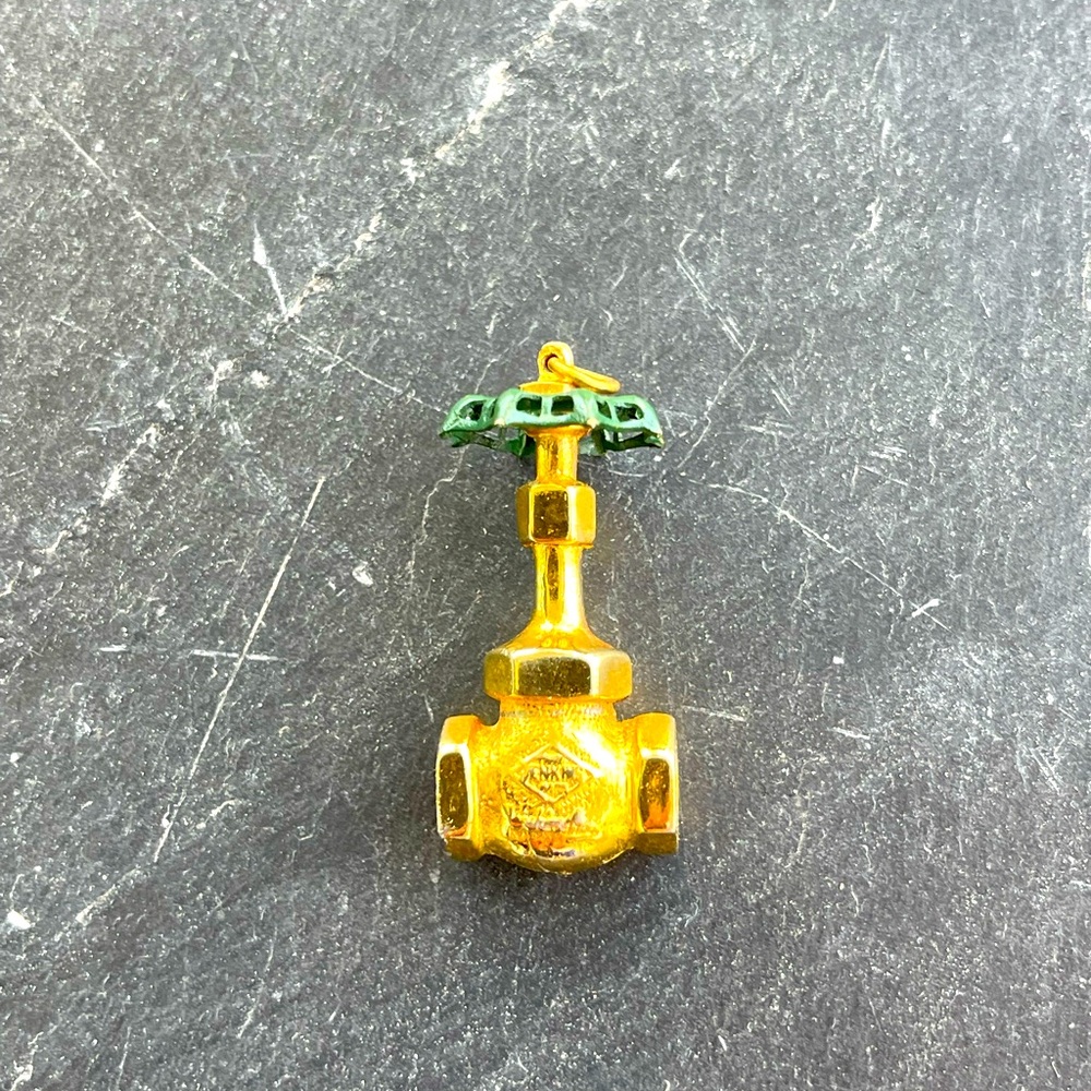 Vintage 1960’s Jenkins & Co. Brass Water Cut Off Valve Faucet Charm